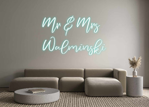 CREATE YOUR OWN CUSTOM NEON Mr & Mrs 
Wa...