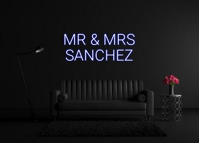 CREATE YOUR OWN CUSTOM NEON MR & MRS
SAN...