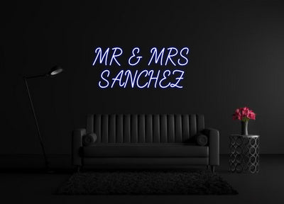 CREATE YOUR OWN CUSTOM NEON MR & MRS
SAN...