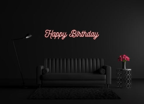 CREATE YOUR OWN CUSTOM NEON Happy Birthday