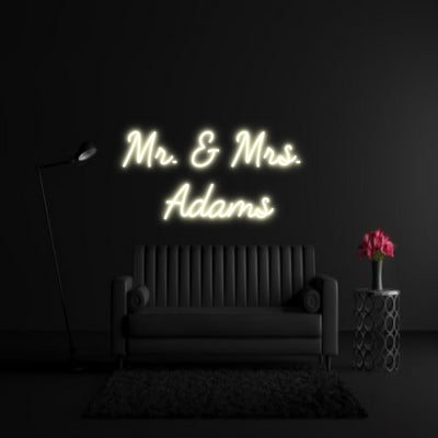 CREATE YOUR OWN WEDDING NEON SIGN Mr. & Mrs. 
...