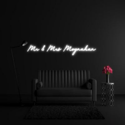 CREATE YOUR OWN WEDDING NEON SIGN Mr & Mrs Moyn...