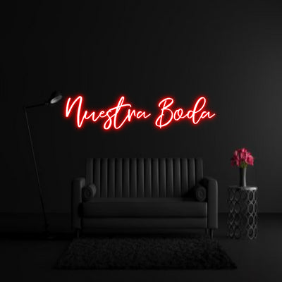 CREATE YOUR OWN WEDDING NEON SIGN Nuestra Boda