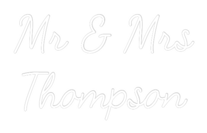 CREATE YOUR OWN WEDDING NEON SIGN Mr & Mrs
Tho...