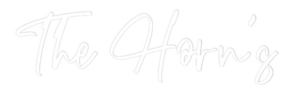 CREATE YOUR OWN WEDDING NEON SIGN The Horn’s