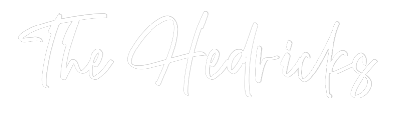 CREATE YOUR OWN WEDDING NEON SIGN The Hedricks