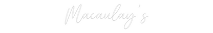 CREATE YOUR OWN WEDDING NEON SIGN Macaulay's