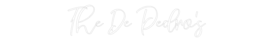 CREATE YOUR OWN WEDDING NEON SIGN The De Pedro’s