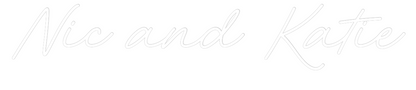 CREATE YOUR OWN WEDDING NEON SIGN Nic and Katie