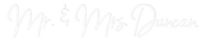 CREATE YOUR OWN WEDDING NEON SIGN Mr. & Mrs. Du...