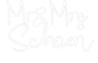 CREATE YOUR OWN WEDDING NEON SIGN Mr&Mrs 
Schoen