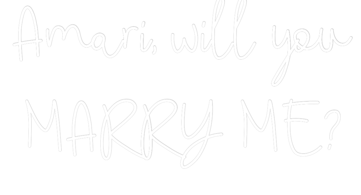 CREATE YOUR OWN WEDDING NEON SIGN Amari, will y...