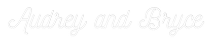 CREATE YOUR OWN WEDDING NEON SIGN Audrey and Br...