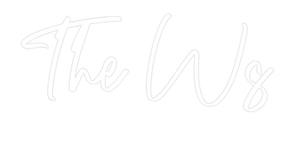 CREATE YOUR OWN WEDDING NEON SIGN The Ws