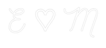 CREATE YOUR OWN WEDDING NEON SIGN E ♡ M