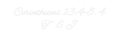CREATE YOUR OWN WEDDING NEON SIGN Corinthians 1...