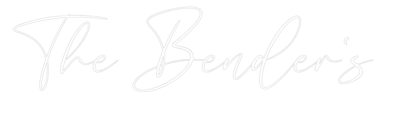 CREATE YOUR OWN WEDDING NEON SIGN The Bender's