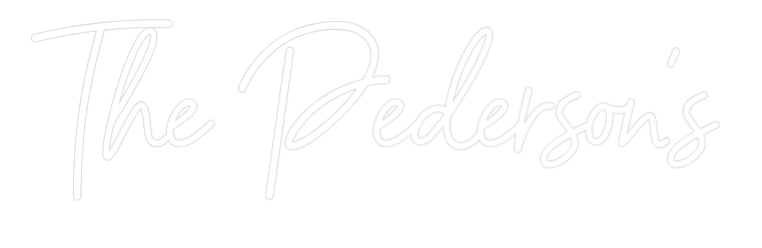 CREATE YOUR OWN WEDDING NEON SIGN The Pederson's