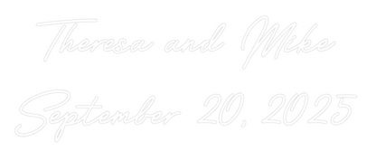 CREATE YOUR OWN WEDDING NEON SIGN Theresa and M...