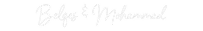 CREATE YOUR OWN WEDDING NEON SIGN Belqes & Moha...