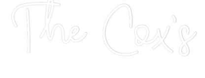 CREATE YOUR OWN WEDDING NEON SIGN The Cox’s