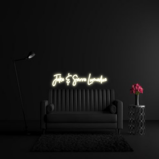 CREATE YOUR OWN WEDDING NEON SIGN Jake & Sierra...