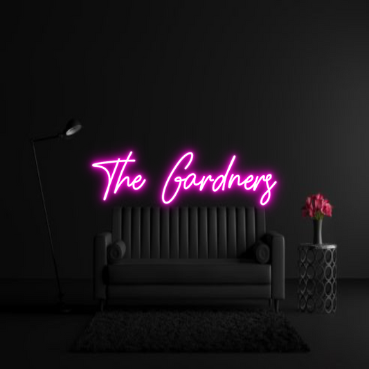 CREATE YOUR OWN WEDDING NEON SIGN The Gardners