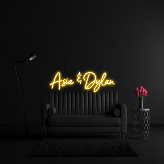 CREATE YOUR OWN WEDDING NEON SIGN Asia & Dylan