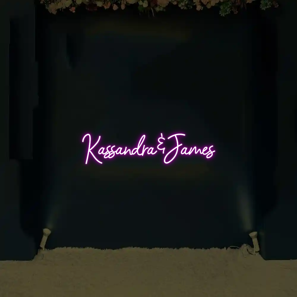 CREATE YOUR OWN WEDDING NEON SIGN Kassandra&James