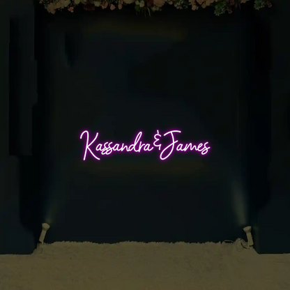 CREATE YOUR OWN WEDDING NEON SIGN Kassandra&James