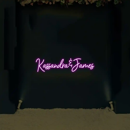 CREATE YOUR OWN WEDDING NEON SIGN Kassandra&James