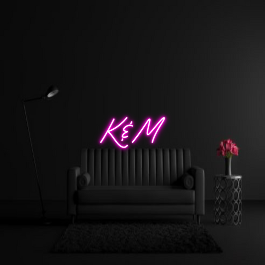 CREATE YOUR OWN WEDDING NEON SIGN K&M
