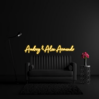CREATE YOUR OWN WEDDING NEON SIGN Audrey & Alex...