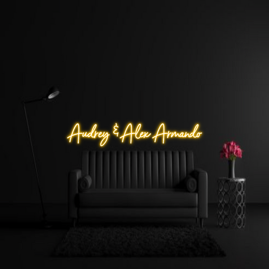 CREATE YOUR OWN WEDDING NEON SIGN Audrey & Alex...