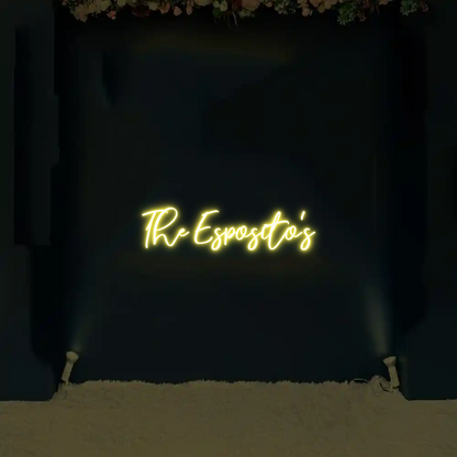 CREATE YOUR OWN WEDDING NEON SIGN The Esposito's
