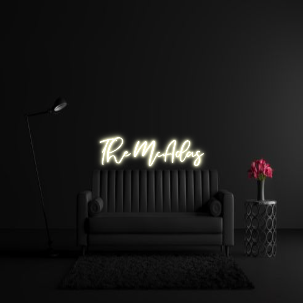 CREATE YOUR OWN WEDDING NEON SIGN The McAdas