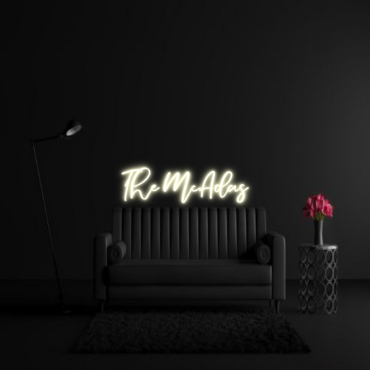 CREATE YOUR OWN WEDDING NEON SIGN The McAdas