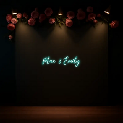 CREATE YOUR OWN WEDDING NEON SIGN Max & Emily