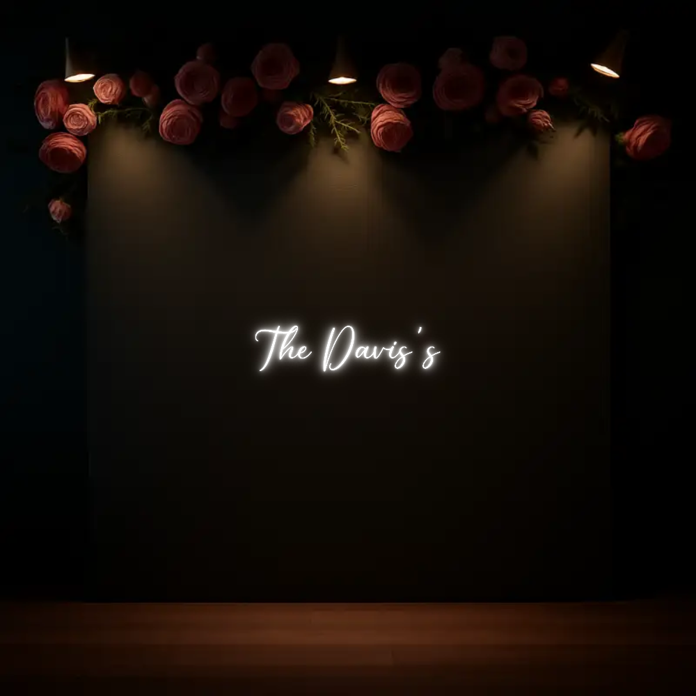 CREATE YOUR OWN WEDDING NEON SIGN The Davis's