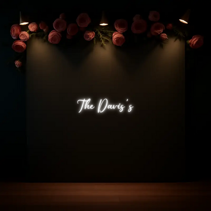 CREATE YOUR OWN WEDDING NEON SIGN The Davis's