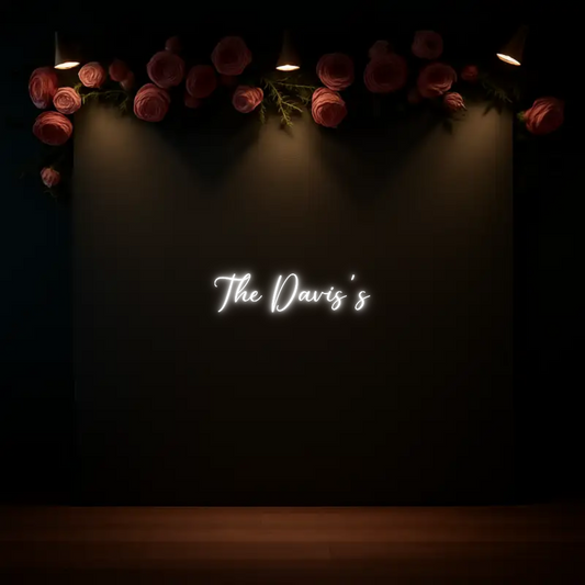 CREATE YOUR OWN WEDDING NEON SIGN The Davis's