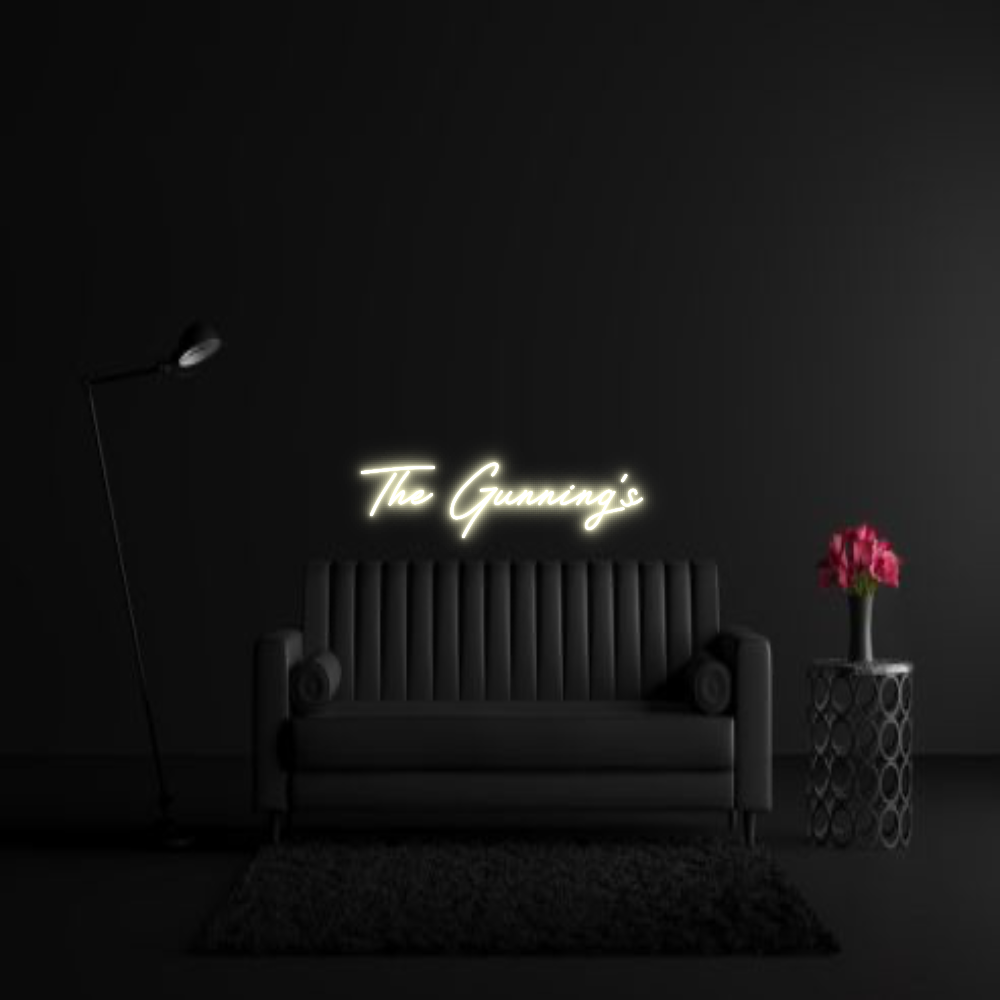 CREATE YOUR OWN WEDDING NEON SIGN The Gunning’s