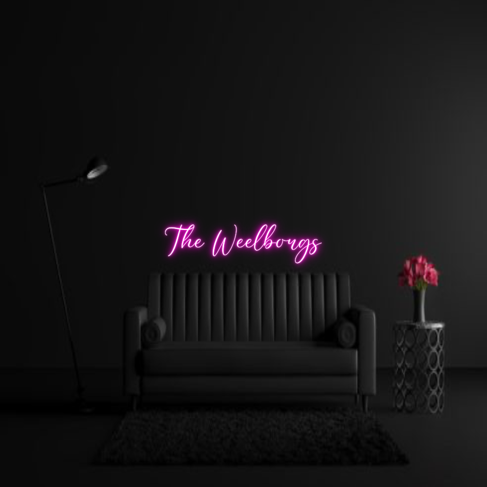 CREATE YOUR OWN WEDDING NEON SIGN The Weelborgs