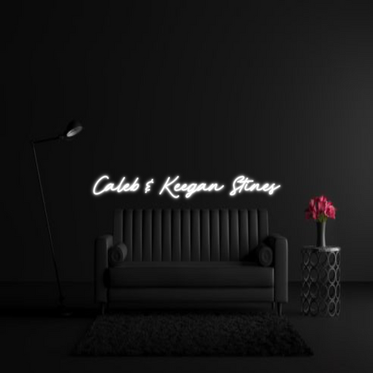 CREATE YOUR OWN WEDDING NEON SIGN Caleb & Keega...