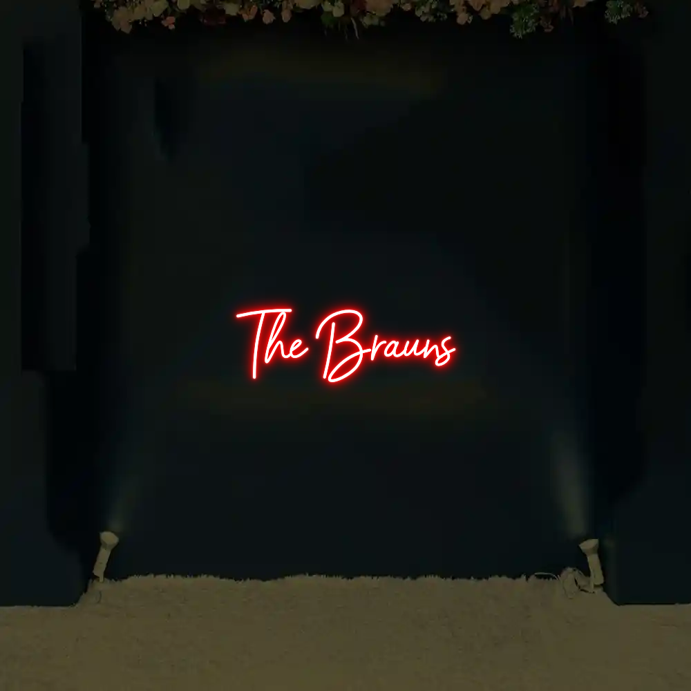 CREATE YOUR OWN WEDDING NEON SIGN The Brauns