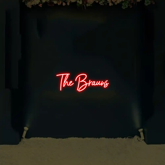 CREATE YOUR OWN WEDDING NEON SIGN The Brauns