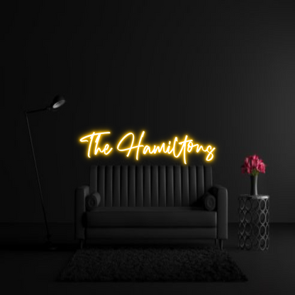 CREATE YOUR OWN WEDDING NEON SIGN The Hamiltons