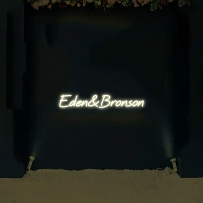 CREATE YOUR OWN WEDDING NEON SIGN Eden&Bronson