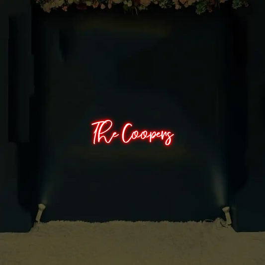 CREATE YOUR OWN WEDDING NEON SIGN The Coopers