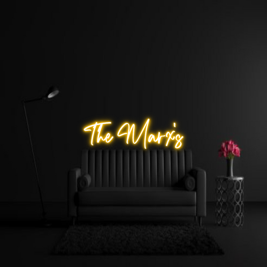 CREATE YOUR OWN WEDDING NEON SIGN The Marx's